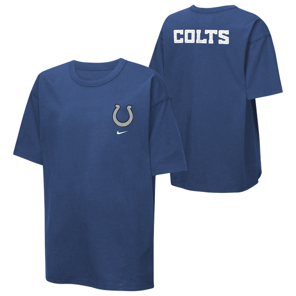 Nike Colts NFL Rival Short Sleeve T-Shirt - Boys' Grade School - Grey