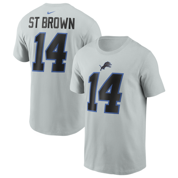 Nike Lions NFL Rival AB14 Short Sleeve T-Shirt - Men's - Silver