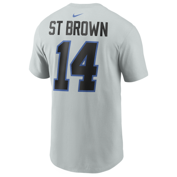 Nike Lions NFL Rival AB14 Short Sleeve T-Shirt - Men's - Silver - Image 3