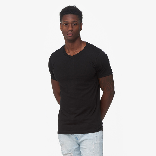 CSG Basic V-Neck S/S T-Shirt - Men's - Black/Black - Image 4