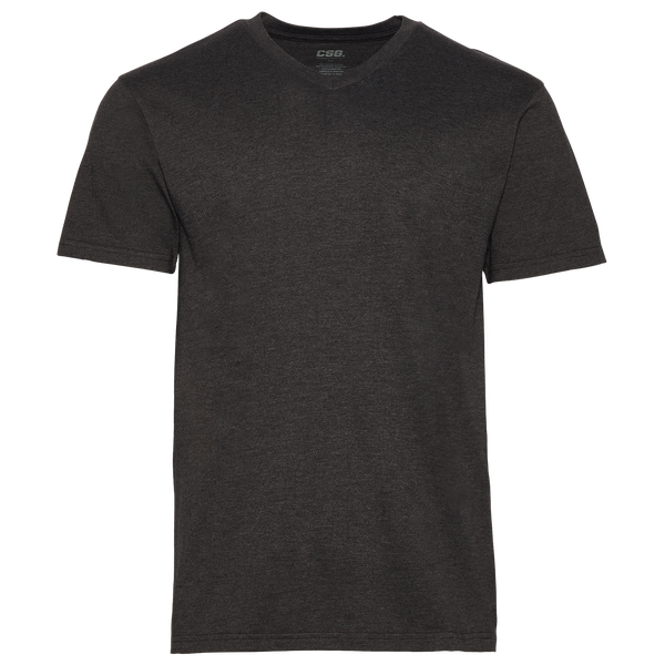 CSG Basic V-Neck S/S T-Shirt - Men's - Charcoal/Charcoal - Image 2