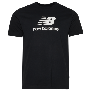 New Balance Essential Stacked Logo T-Shirt - Men's - Black/White