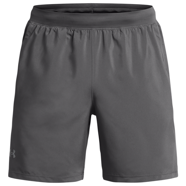 Under Armour Launch 7'' Shorts - Men's - White/Reflective/Castlerock - Image 3