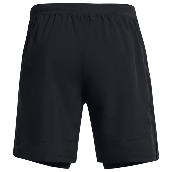 Under Armour Launch 7'' 2-IN-1 Shorts - Men's - Black/Reflective/Black - Image 4