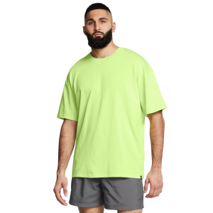 Under Armour Oversized Heavyweight Short Sleeve - Men's - Morph Green/White
