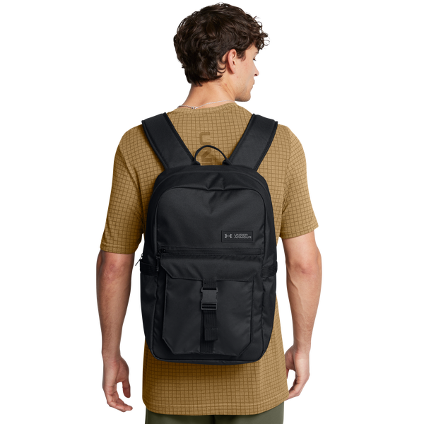 Under Armour Triumph Campus Backpack - Adult - Black/Black/White - Image 5
