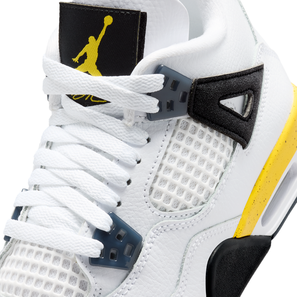 Jordan Retro 4 - Boys' Grade School - Blue/White/Yellow - Image 6