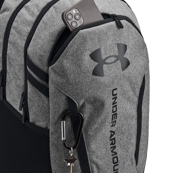 Under Armour Hustle 6.0 Backpack - Adult - Castlerock/Black/Black - Image 3