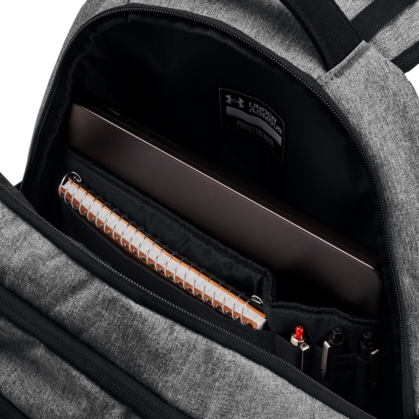Under Armour Hustle 6.0 Backpack - Adult - Castlerock/Black/Black - Image 5