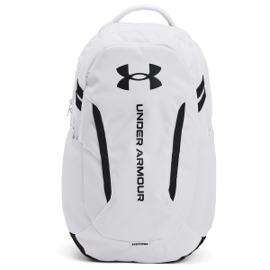 Under Armour Hustle 6.0 Backpack - Adult - White/White/Black