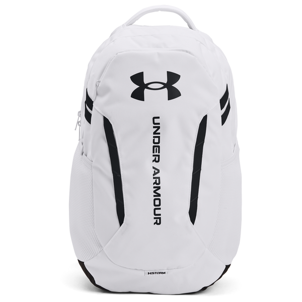 Under Armour Hustle 6.0 Backpack - Adult - White/White/Black