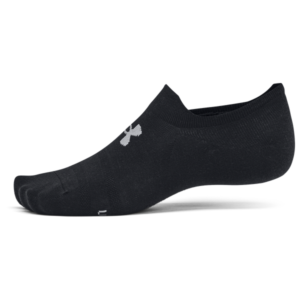 Under Armour Essential 6 Pack Ultra Low Socks - Men's - Black/Black/Castlerock - Image 4
