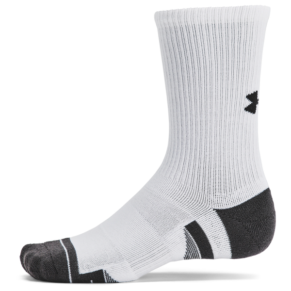 Under Armour Perf Tech 6 Pack Crew Socks - Men's - White - Image 2