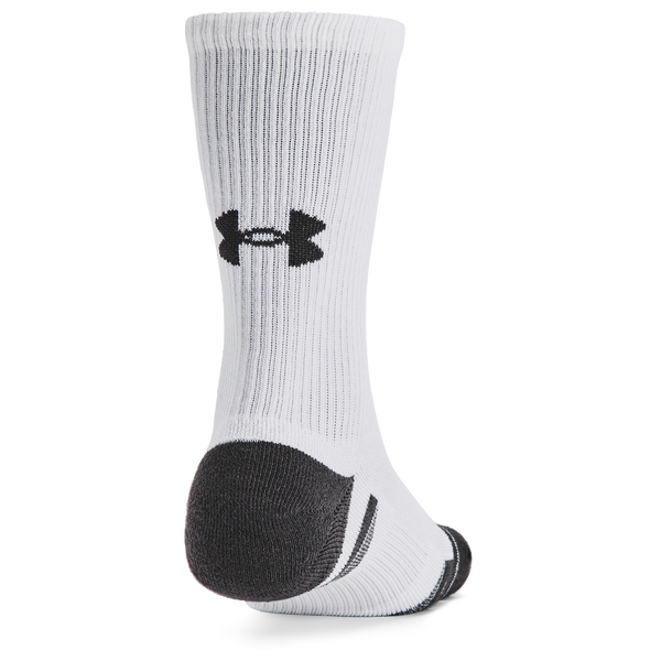 Under Armour Perf Tech 6 Pack Crew Socks - Men's - White - Image 4