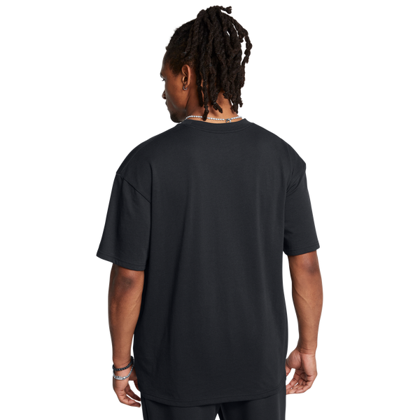 Under Armour Heavyweight Oversized T-Shirt - Men's - Black/Black - Image 2
