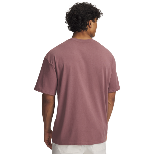 Under Armour Heavyweight Oversized T-Shirt - Men's - Maroon Mist/Maroon Mist - Image 2