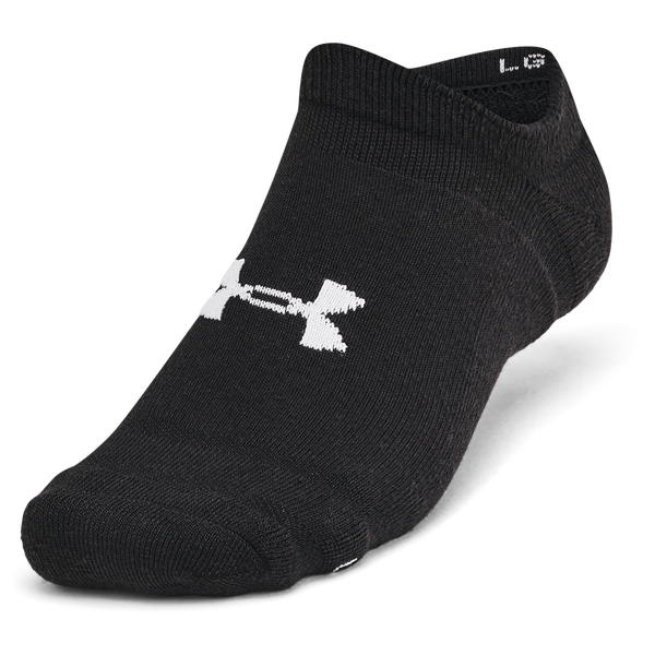 Under Armour Essential Cushion 6 Pack No Show Socks - Men's - Black/Black/Halo Grey - Image 2