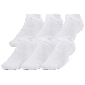 Under Armour Essential Cushion 6 Pack No Show Socks - Men's - Halo Grey/White/White