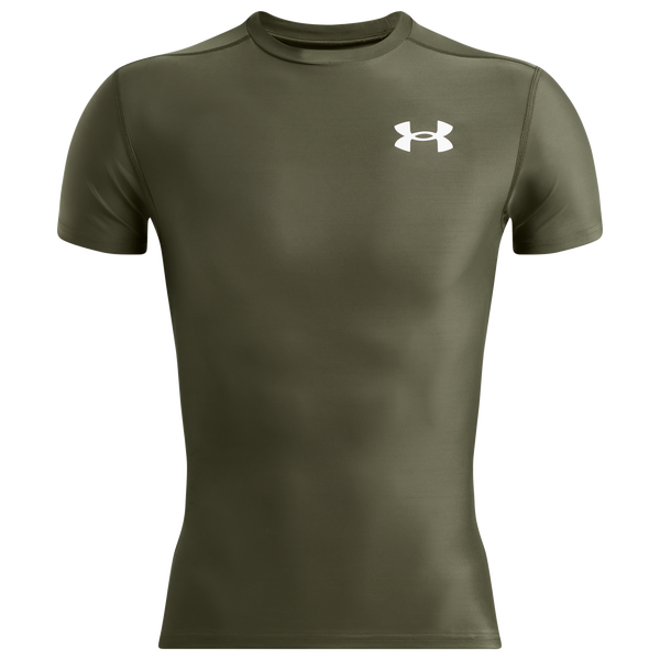 Under Armour Heatgear OG Compression Short Sleeve - Men's - Marine Od Green/White