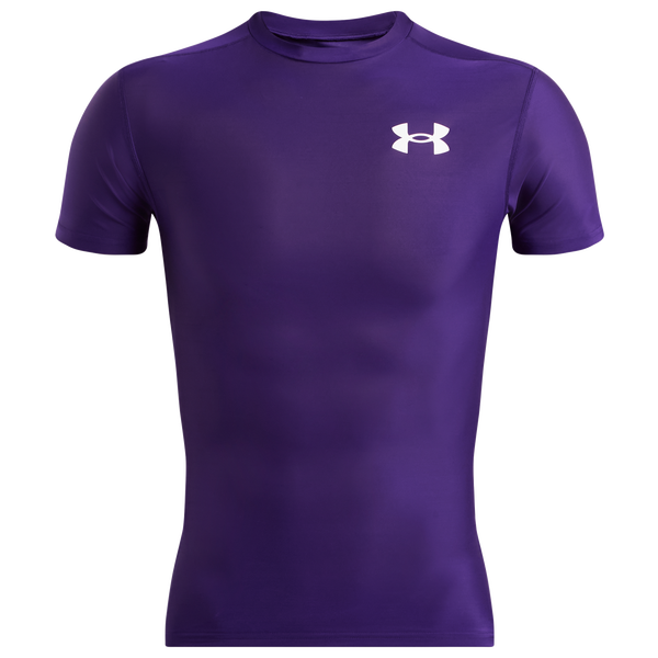 Under Armour Heatgear OG Compression Short Sleeve - Men's - Purple/White