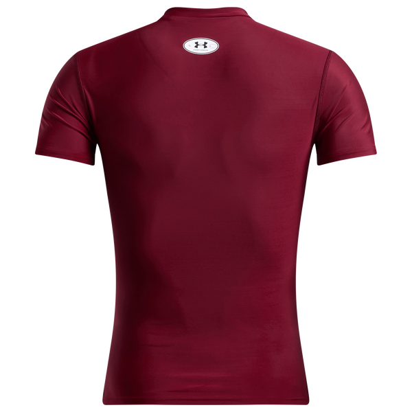 Under Armour Heatgear OG Compression Short Sleeve - Men's - Cardinal/White - Image 2