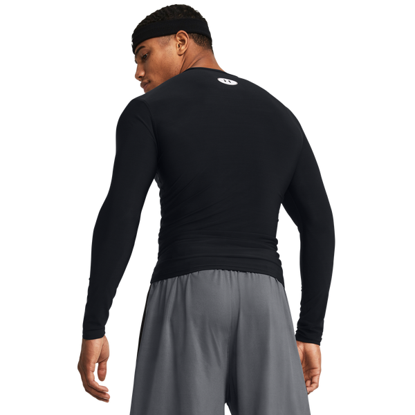 Under Armour Heatgear OG Compression Long Sleeve - Men's - Black/White - Image 2