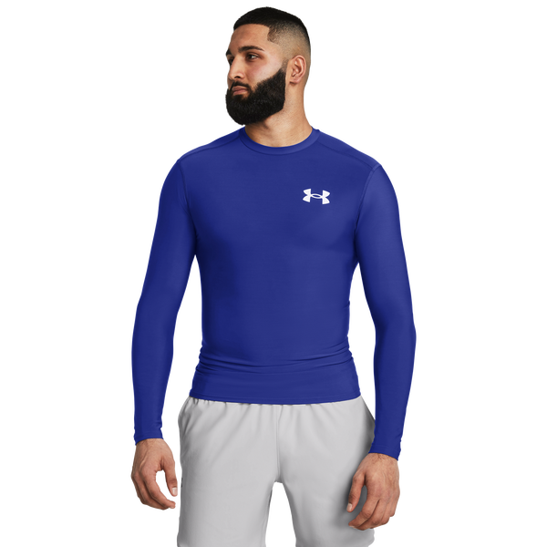 Under Armour Heatgear OG Compression Long Sleeve - Men's - Royal/White - Image 4