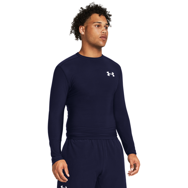 Under Armour Heatgear OG Compression Long Sleeve - Men's - Midnight Navy/White