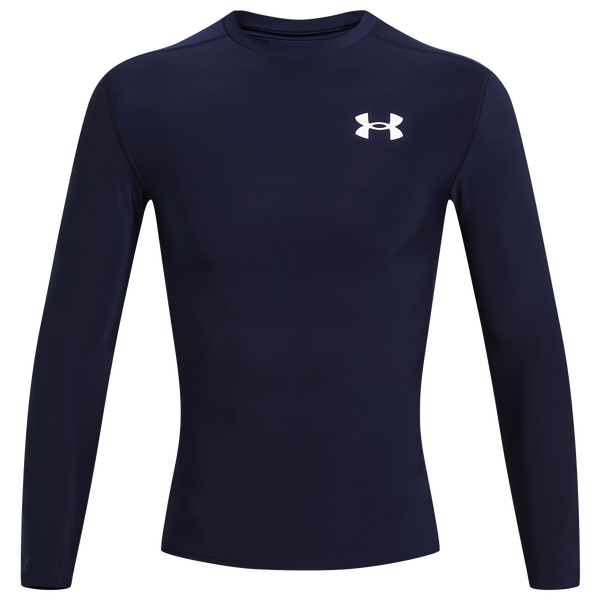 Under Armour Heatgear OG Compression Long Sleeve - Men's - Midnight Navy/White - Image 3
