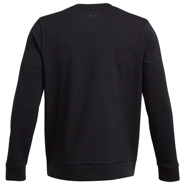 Under Armour Unstoppable Fleece Grid Crew - Men's - Black/Black - Image 4