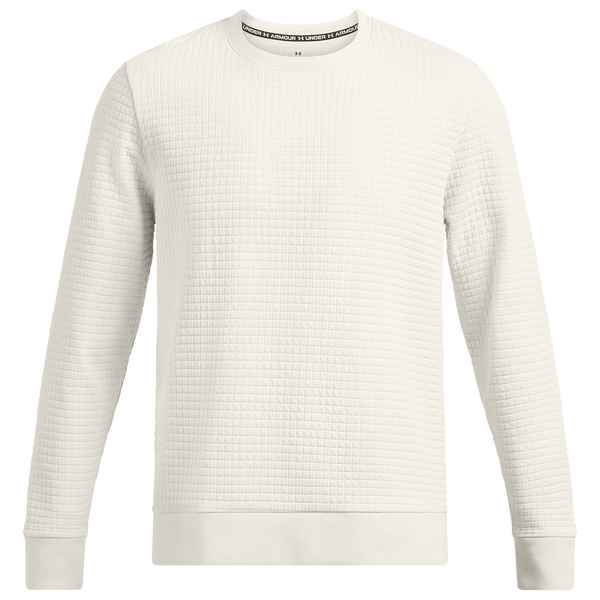 Under Armour Unstoppable Fleece Grid Crew - Men's - Summit White/Black