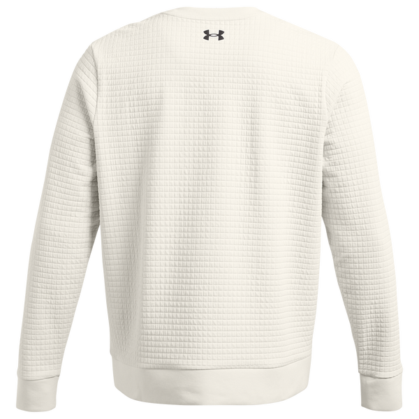 Under Armour Unstoppable Fleece Grid Crew - Men's - Summit White/Black - Image 2