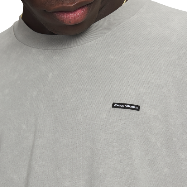 Under Armour HW OS Logo T-Shirt - Men's - Gray - Image 3