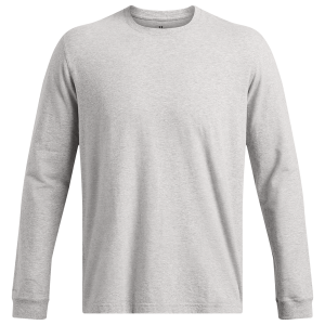 Under Armour Icon Charged Cotton Long Sleeve - Men's - True Gray Heather/True Gray Heather