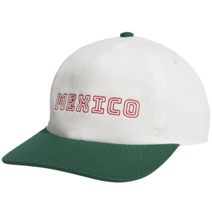 adidas WC'26 Mexico Wordmark Hat - Adult - White/Green