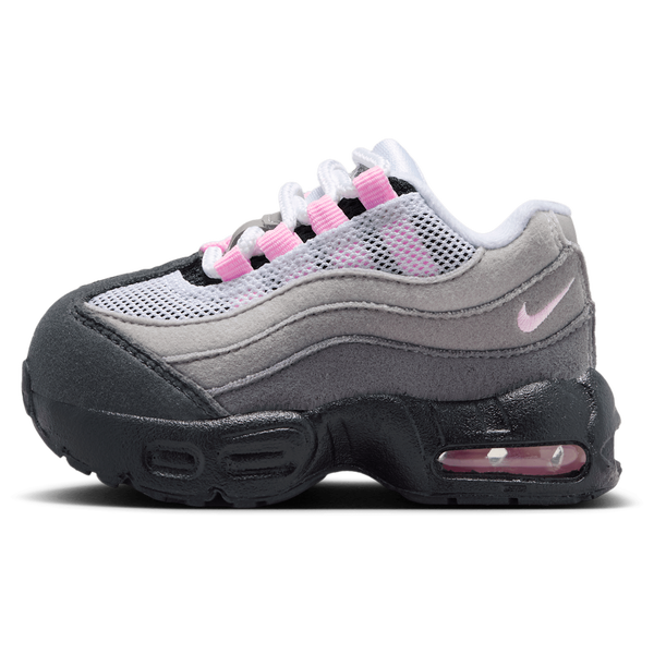 Nike Air Max 95 - Girls' Toddler - Pink Foam/Black/Medium Grey - Image 2