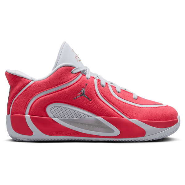 Jordan Tatum 4 Premium - Boys' Grade School - Siren Red/Grey/Metallic Silver