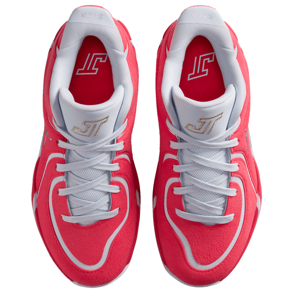 Jordan Tatum 4 Premium - Boys' Grade School - Siren Red/Grey/Metallic Silver - Image 4
