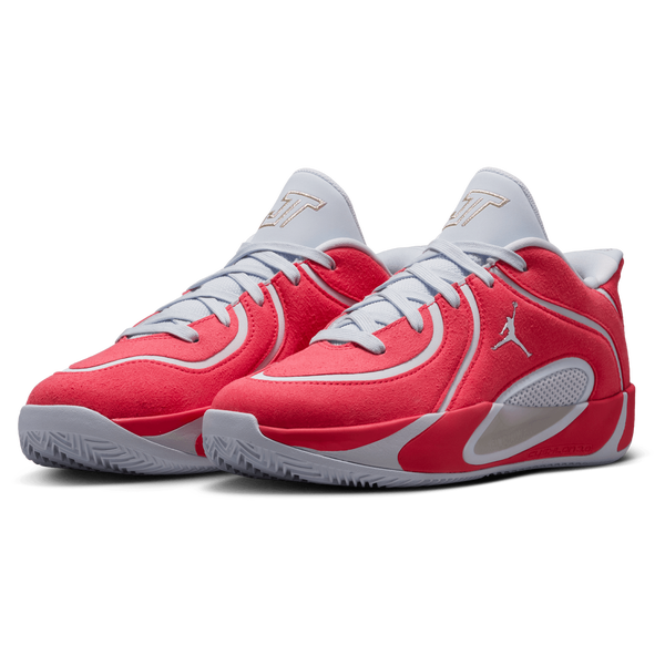 Jordan Tatum 4 Premium - Boys' Grade School - Siren Red/Grey/Metallic Silver - Image 6