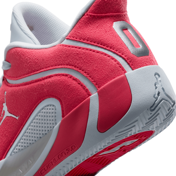 Jordan Tatum 4 Premium - Boys' Grade School - Siren Red/Grey/Metallic Silver - Image 8