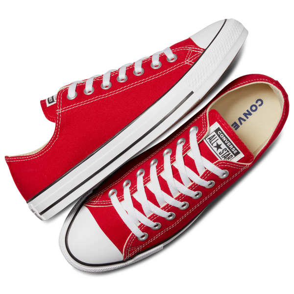 Converse All Star Low Top - Men's - Bright Red/White - Image 6