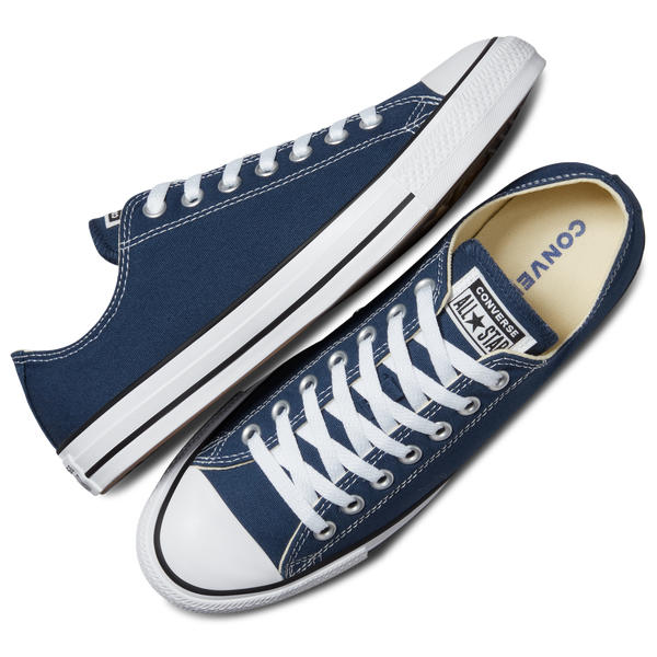 Converse All Star Low Top - Men's - White/Navy - Image 7