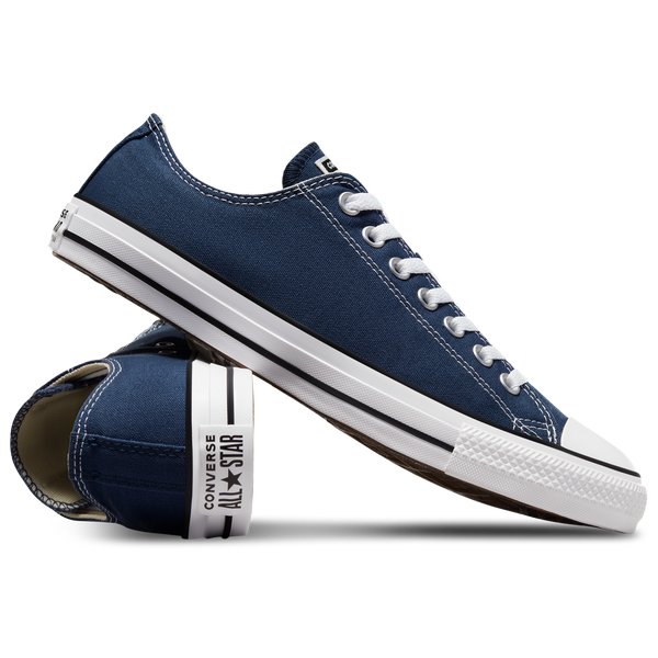 Converse All Star Low Top - Men's - White/Navy - Image 8