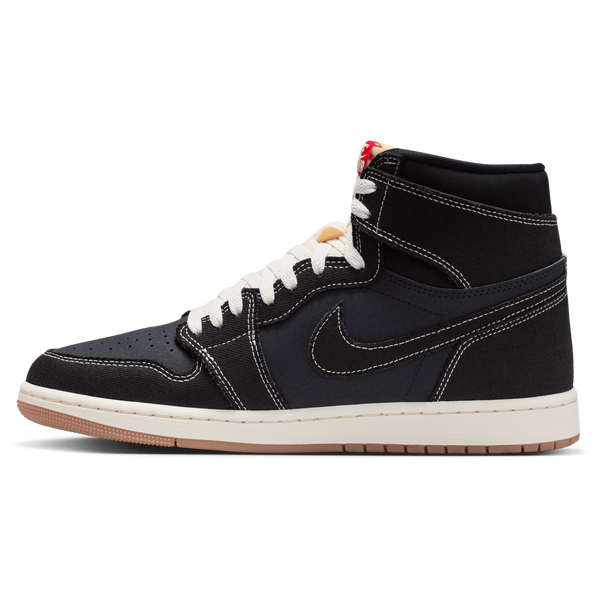 Jordan AJ 1 Retro High OG FC - Men's - Black/University Red/Sail - Image 2