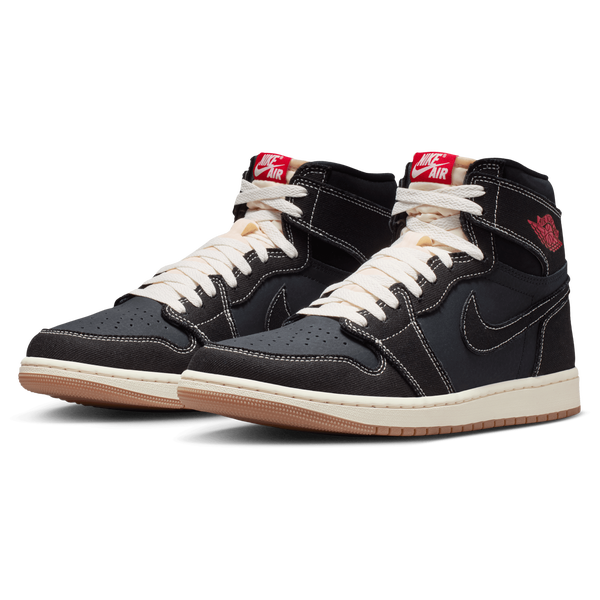 Jordan AJ 1 Retro High OG FC - Men's - Black/University Red/Sail - Image 6