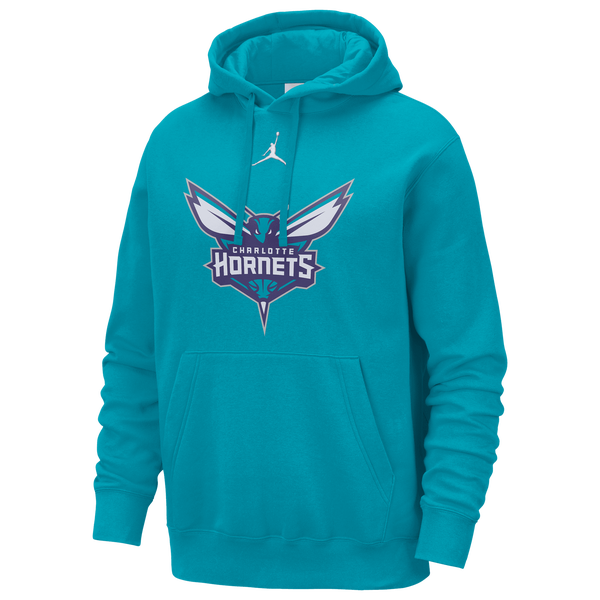 Nike Hornets Logo Club Hoodie - Men's - Teal