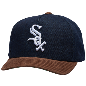 Mitchell & Ness White Sox Denim Cord Pro Pinch Cap - Adult - Navy/Brown