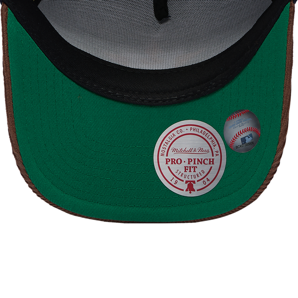 Mitchell & Ness Astros Denim Cord Pro Pinch Cap - Adult - Navy/Brown - Image 5