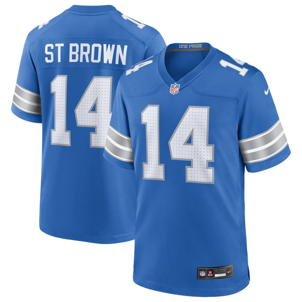 Nike NFL Lions Game Day Jersey - Men's - Blue Spark