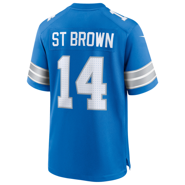 Nike NFL Lions Game Day Jersey - Men's - Blue Spark - Image 3